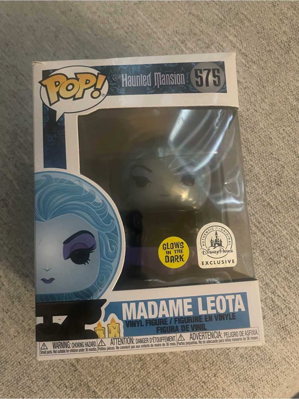 Disney parks Funko POP! Madame Leota Blue Purple Glow-in-the-Dark Vinyl Figure